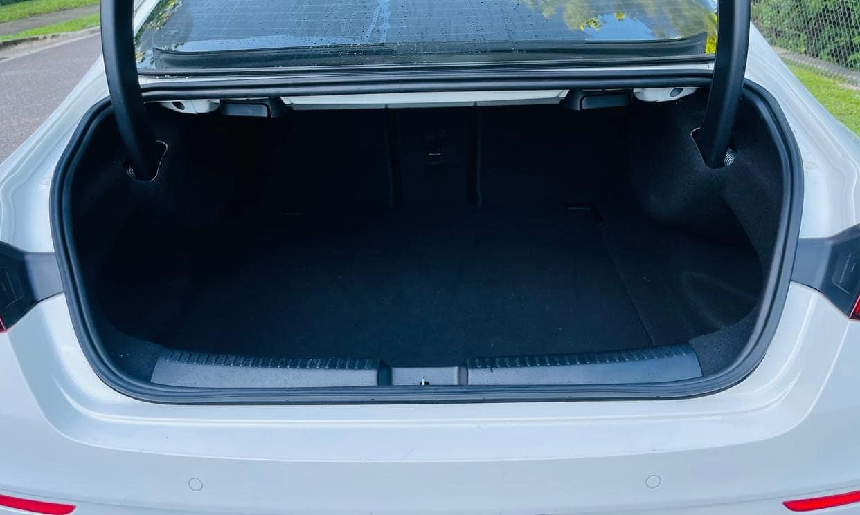 Open trunk of the Mercedes-Benz CLA