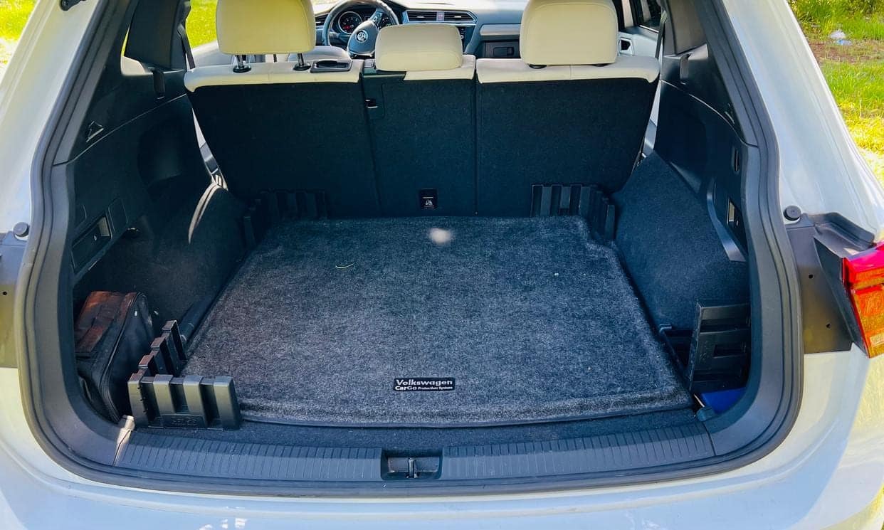 Cargo area of the Volkswagen Tiguan